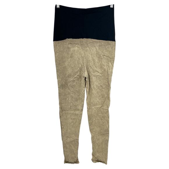 Preggo Leggings XL Taupe Gray Moto Maternity Pregnancy Jeggings Skinny Leg - Picture 2 of 8